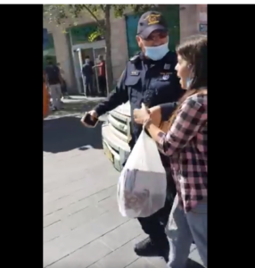 Documentation : Une jeune femme arrêtée sans masque à Jérusalem