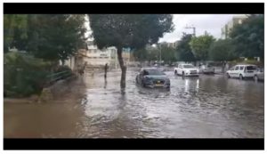 Les pluies ont inondé Ashkelon et Ashdod : plusieurs conducteurs bloqués dans leur voitures
