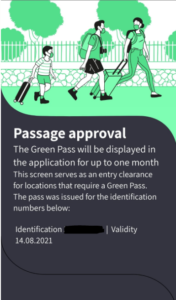 Le ministère de la Santé a prolongé la validité des “passeports verts” jusqu’à la fin de 2021