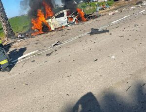 🔴 Explosion d’une voiture près d’Ashkelon : deux soldats de Tsahal presque blessés