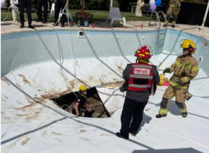 🔴 Incident grave dans le sud  : Une personne a disparu suite à un gouffre au fond d’une piscine privée !