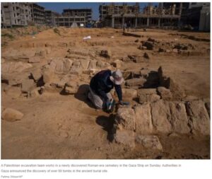 Plus de 60 tombes antiques de l’époque romaine ont été découvertes à Gaza