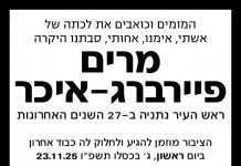 Ă Netanya, la famille Feiberg-Ikar observera la shivâa au Beth âHabad : un symbole dâune vie consacrĂ©e Ă la ville