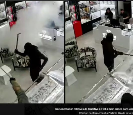 Images impressionnantes : ils ont tenté de braquer une bijouterie à Ofakim, mais ont été exfiltrés grâce à l’ingéniosité du vendeur.