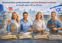 Reconversions professionnelles qui fonctionnent vraiment en Israël après 40 ou 50 ans