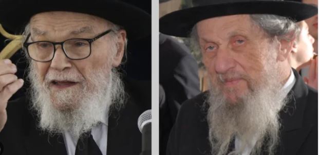 le rav Dov Lando et le rav Moshe Hillel Hirsch,