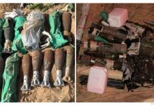 Des combattants de Tsahal découvrent 110 obus de mortier dissimulés dans des sacs d’aide humanitaire appartenant à l’UNRWA.