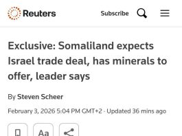 Le Somaliland souhaite un accord commercial avec Israël et met en avant ses ressources stratégiques