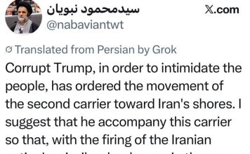 Un haut responsable iranien menace Donald Trump après le déploiement d’un second porte-avions américain