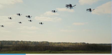 essaims de drones capture