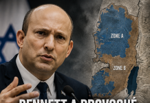Bennett a provoqué la tempête : « Les zones A et B feront partie d’une autonomie palestinienne »