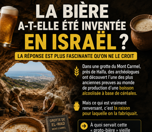 La bière a-t-elle été inventée en Israël ? La réponse est plus fascinante qu’on ne le croit 🍺
