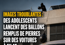 Images troublantes : des adolescents lancent des ballons remplis de pierres sur des voitures à Eilat
