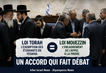 Bleu-Blanc : « Un accord ‘loi Torah’ contre ‘loi Muzzein’ est un marché dangereux »