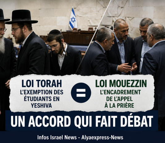 Bleu-Blanc : « Un accord ‘loi Torah’ contre ‘loi Muzzein’ est un marché dangereux »