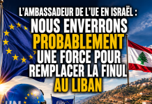 L’ambassadeur de l’Union européenne en Israël : nous enverrons probablement une force pour remplacer la FINUL au Liban