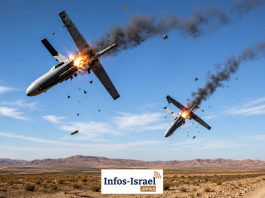 Deux drones interceptés avant de franchir vers Israël, près de la frontière jordanienne