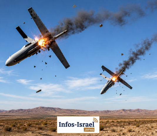 Deux drones interceptés avant de franchir vers Israël, près de la frontière jordanienne
