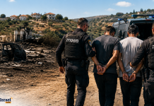 Deux jours après : deux Palestiniens arrêtés, soupçonnés d’implication dans l’incendie de Chavat Gilad