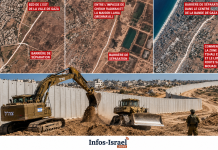 Images satellites : Tsahal a construit une barrière de séparation de plus de 23 km sur la ligne jaune à Gaza