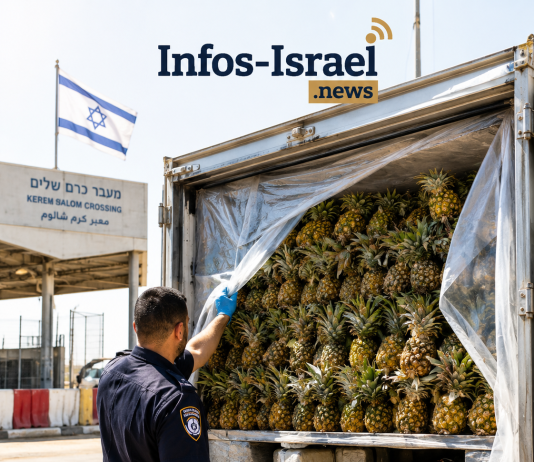 Les inspecteurs ont arrêté un camion d’ananas à l’entrée de Gaza — voici ce qu’ils ont découvert à l’intérieur