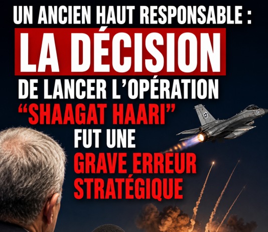 Un ancien haut responsable : « La décision de lancer l’opération ‘Shaagat HaAri’ fut une grave erreur stratégique »