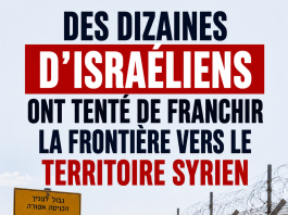 Des dizaines de citoyens israéliens ont tenté de franchir la frontière vers le territoire syrien