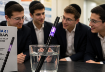 Sans sortir en boĂ®te : des Ă©lèves d’une yeshiva ultra-orthodoxe ont mis au point une paille intelligente qui dĂ©tecte la drogue dans un verre