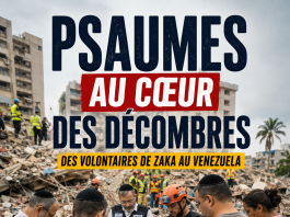 Glaçant : des volontaires de ZAKA ont récité un chapitre des Psaumes au cœur des décombres au Venezuela