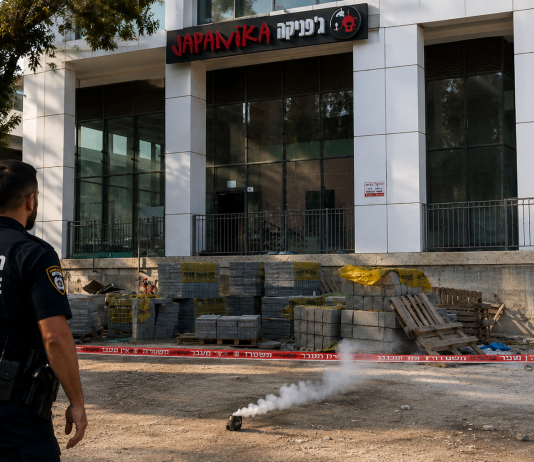 Une grenade lacrymogène lancée contre une succursale Japanika à Hadera