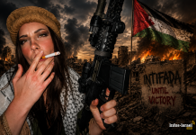 Une influenceuse armée d’un fusil déclare : « Je rejoins l’intifada contre Israël, le plus grand ennemi de l’Amérique »