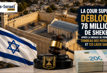 Israël : la Cour suprême débloque 78 millions de shekels après la menace de fermeture du Tombeau des Patriarches et 125 lieux saints