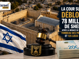 Israël : la Cour suprême débloque 78 millions de shekels après la menace de fermeture du Tombeau des Patriarches et 125 lieux saints