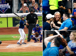 THROWBACK MONDAY : Un Kiddouch Hashem au match Mets-Padres, un jeune orthodoxe réalise une attrape spectaculaire, puis offre la balle à un enfant