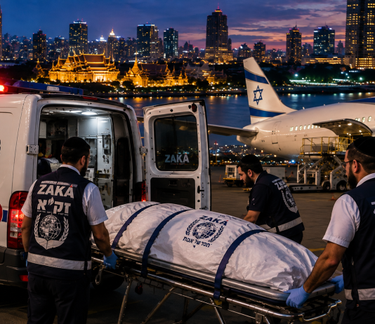 Un père israélien de 35 ans retrouvé mort dans sa chambre d’hôtel à Bangkok pendant ses vacances en Thaïlande, ZAKA œuvre pour le rapatrier