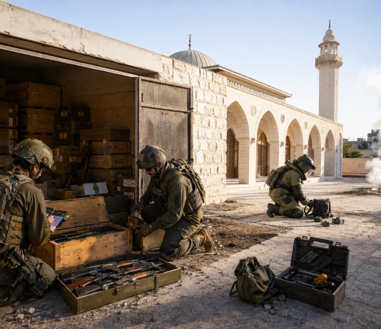 Dans des mosquées : Tsahal et le Shin Bet détruisent des dépôts d’armes à Chati et Deir al-Balah