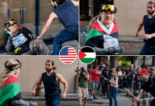 Des partisans de Trump affrontent des contre-manifestants pro-Hamas devant un événement de Hasan Piker à Portland