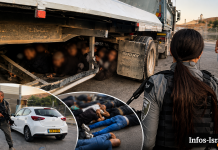 Infiltration déjouée : 16 Palestiniens découverts cachés dans un compartiment secret d’un camion de livraison