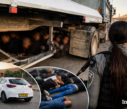 Infiltration déjouée : 16 Palestiniens découverts cachés dans un compartiment secret d’un camion de livraison