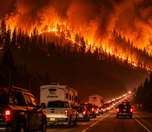 En quelques heures : un immense incendie au Canada a chassé des dizaines de milliers de personnes de chez elles