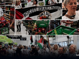 Des militants pro-palestiniens envahissent un supermarché de Londres et vident les rayons de leurs produits