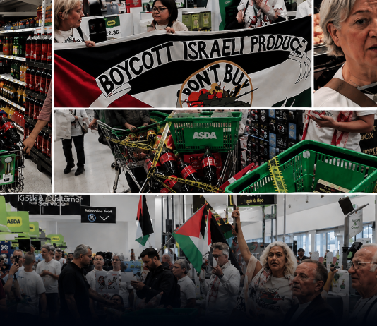 Des militants pro-palestiniens envahissent un supermarché de Londres et vident les rayons de leurs produits