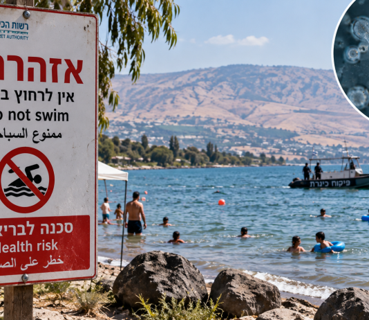 Deux ans après la mort de deux personnes : un enfant de neuf ans dans un état grave à Rambam après avoir nagé dans le lac de Tibériade, à cause d’une « amibe mangeuse de cerveau »