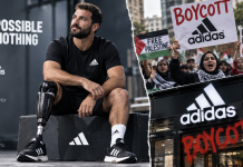 Adidas visée par des appels au boycott mondial après avoir mis en avant un vétéran de Tsahal amputé lors d’une attaque au missile du Hamas