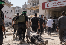 Un militant palestinien anti-Hamas accuse le mouvement d’avoir abattu des civils et de les avoir traînés vers l’hôpital Nasser