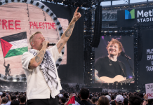 Macklemore transforme le concert d’Ed Sheeran au MetLife Stadium en point d’embrasement politique anti-Israël